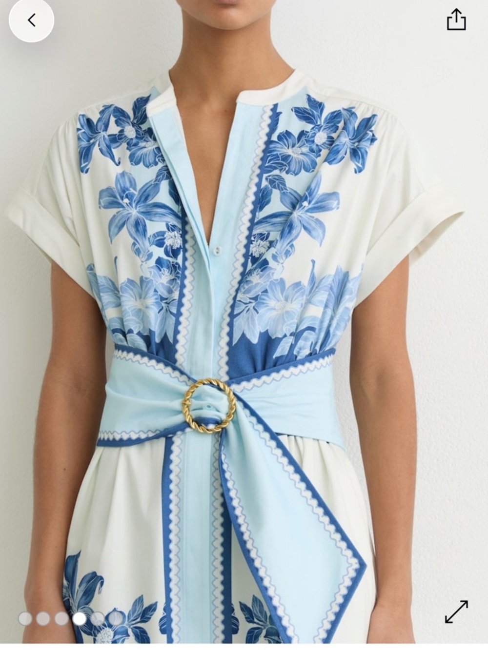 Reiss Sawyer Belted Midi Dress